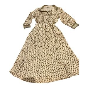 ERTU Polka Dot Midi Women's Dress Size 38